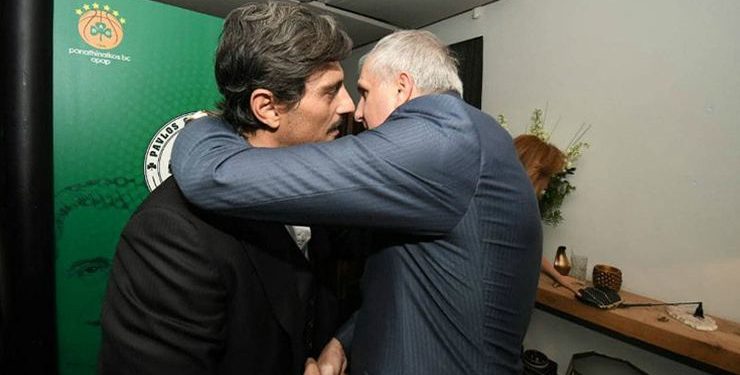Dimitris Giannakopoulos, Zeljko Obradovic ile bir araya geldi.