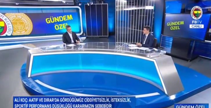 Başkanımız Ali Koç FBTV'ye önemli açıklamalarda bulundu