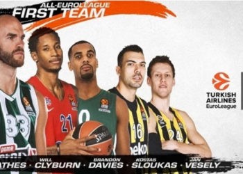 Sloukas ve Vesely, EuroLeague’in en iyi beşinde